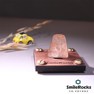 【SmileRocks 石麥】梯形髮晶隨形(異象水晶 附SmilePad 6x6底板)