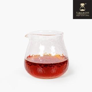 【TIMEMORE 泰摩】錘目紋玻璃咖啡分享壺-無柄(日式錘目紋 品茗杯 小酒杯 烈酒杯 威士忌杯 茶杯)