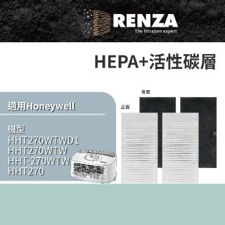 【RENZA】兩片裝 濾網 適用Honeywell 空氣清淨機 HHT270WTW HHT-270WTW(可替代HRF-201B 濾網)