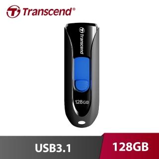 【Transcend 創見】JetFlash 790 128G  USB3.1隨身碟 黑(TS128GJF790K)