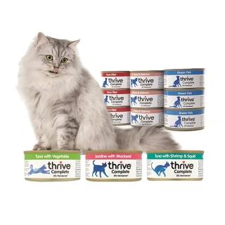 【Thrive】脆樂芙貓用主食罐 75g-36入(湯罐 低脂 純肉 無膠 補充水份 幼貓/全齡貓適用)