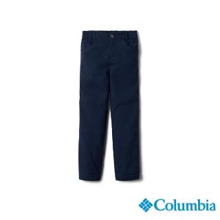 【Columbia 哥倫比亞】童款- Omni-SHIELD 防潑抗汙內刷毛長褲-深藍色(UAB00740NY / 防曬.防潑.休閒)