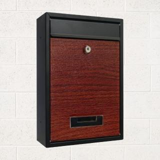 日式雙色木紋信箱