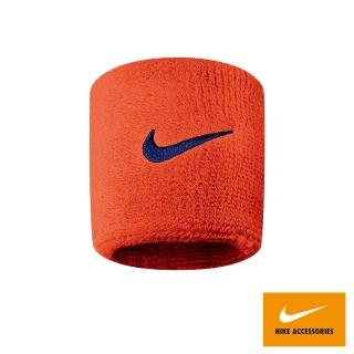 【NIKE 耐吉】腕帶 SWOOSH 運動 健身 慢跑 橘紅 N0001565804OS