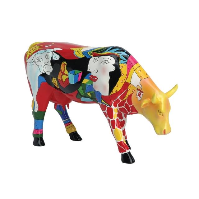 【富邦藝術基金會】2021限量藝術牛：致敬畢卡索的非洲時代(CowParade 牛年 過年 送禮)