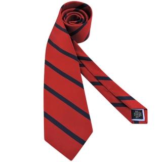 【Tommy Hilfiger】條紋造型領帶(紅色)