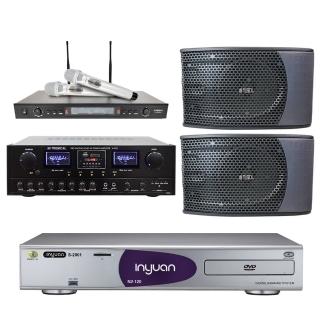 【音圓】點歌機4TB+擴大機+無線麥克風+喇叭(S-2001 N2-120+A-860+SR-928PRO+KS-9980 PRO)