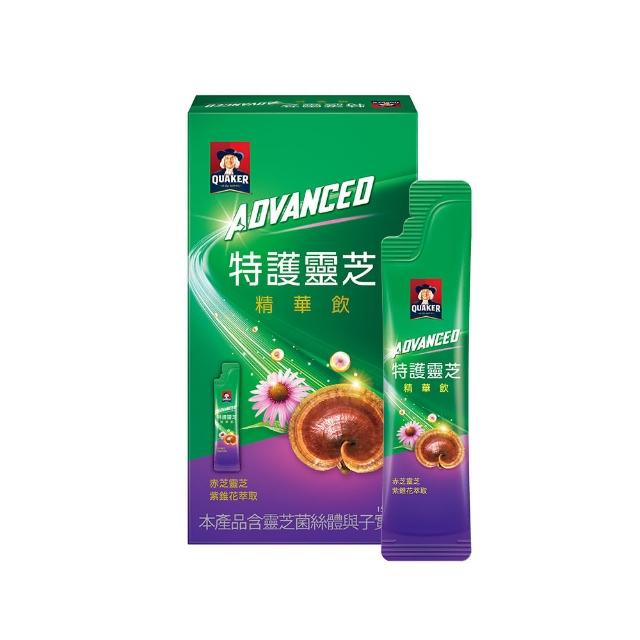 Quaker 桂格 Advanced特護靈芝精華飲盒裝15ml 21入 紫錐花 靈芝迎戰有感風險 推薦 維他命 保健食品