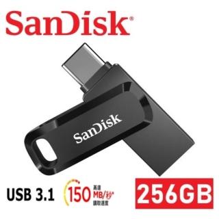 【SanDisk 晟碟】[全新版] 256GB Ultra Go USB3.1 TYPE-C 雙用隨身碟(高速讀取150MB/s 雙用隨身碟)