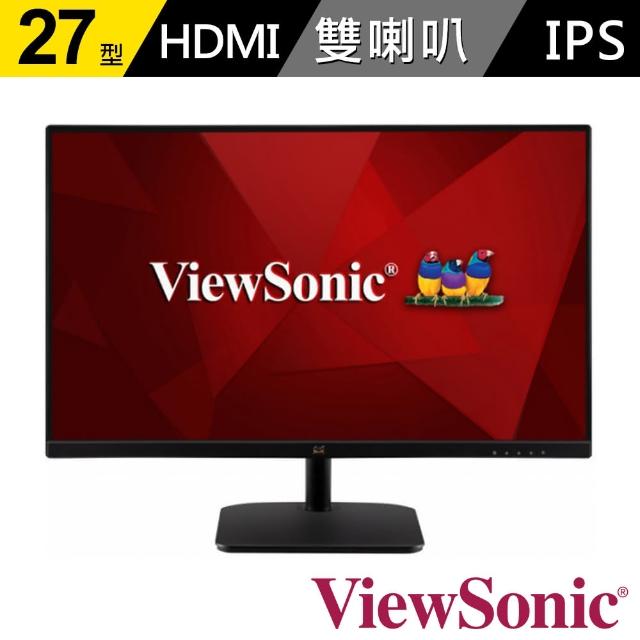 【ViewSonic 優派】VA2732-MH 27型 IPS電腦螢幕(16:9/IPS/75Hz/HDMI/VGA/含喇叭)