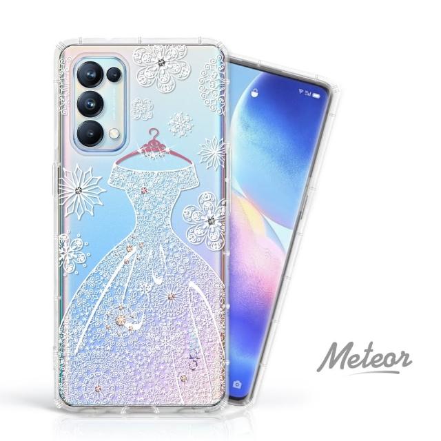 【Meteor】OPPO Reno5 Pro 奧地利彩鑽空壓防摔手機殼(禮服)