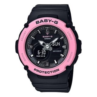 【CASIO 卡西歐】BABY-G 神秘黑粉運動手錶(BGA-270-1A)