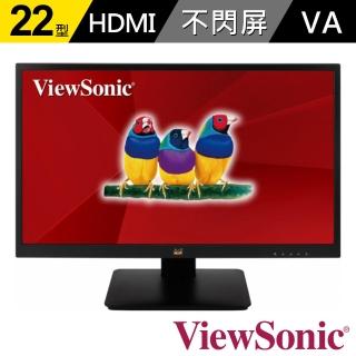 【ViewSonic 優派】VA2205-MH  22型廣視角電腦螢幕(16:9/VA/60Hz/VGA/HDMI)