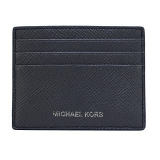 【Michael Kors】HARRISON銀字LOGO防刮名片夾(灰)