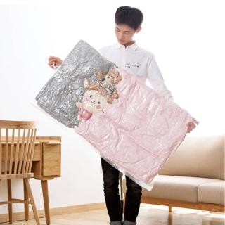 【Dagebeno荷生活】吊掛式真空衣物收納袋 側邊開口更好拿 新一代防漏氣閥(僅售中號三入)