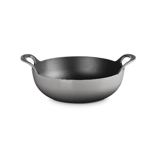 【Le Creuset】琺瑯鑄鐵鍋巴蒂鍋24cm(極光午夜藍/櫻桃紅/迷霧灰/土耳其藍  4色選1)