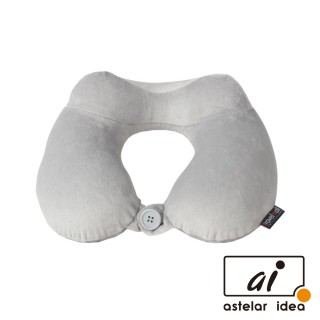 【astelar idea】Travelmall 舒適記憶旅行頸枕(灰)