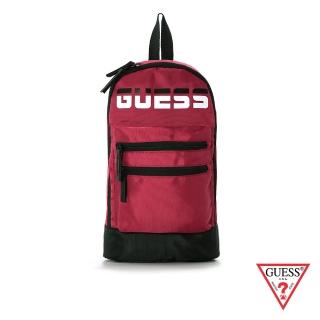 【GUESS】男包-時尚撞色LOGO簡約單肩包-紅(NG773293RUB)