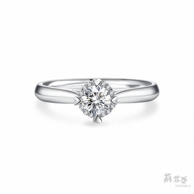 【蘇菲亞珠寶】薔薇0.30克拉 FVVS1 3EX鑽石戒指