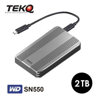 【TEKQ】Rapide WD SN550_2TB Thunderbolt 3 M.2 SSD 外接硬碟(讀：2200M/寫：1700M)