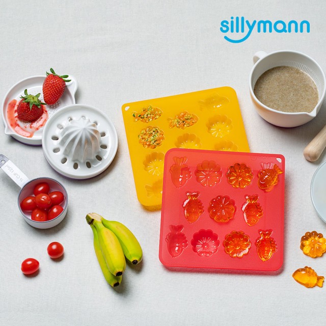 【sillymann】100%鉑金矽膠餅乾/糕餅烘焙模具(透明紅)