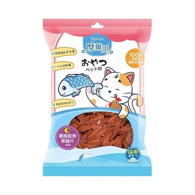 【MORES 摩爾思】貓用零食/潔牙片 15-40g*10入組(貓零食、貓肉乾)