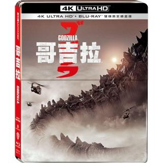 【得利】哥吉拉  UHD+BD 雙碟限定鐵盒版(Godzilla  2014   UHD+BD 2 Disc Steelbook)