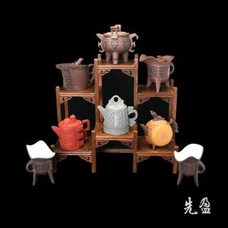 【先盈藝術】台灣煥臣(孫子兵法微雕茗壺組)