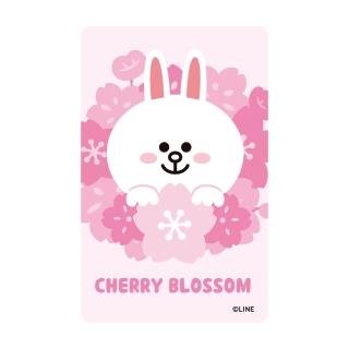 【iPASS 一卡通】BROWN&FRIENDS《櫻花季-兔兔》一卡通 代銷(LINE FRIENDS)