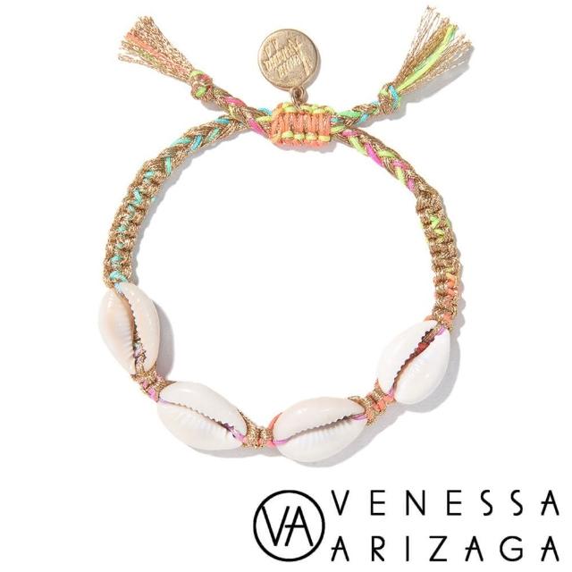 【Venessa Arizaga】FANTASEA BRACELET GOLD RAINBOW 貝殼手鍊 彩色沙灘手鍊(美國紐約)