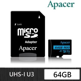 【Apacer 宇瞻】64GB MicroSDXC UHS-I U3 記憶卡