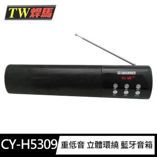 【TW焊馬】CY-H5309重低音 藍牙音箱360度立體環繞(附18650鋰電池1顆 藍芽 音響)
