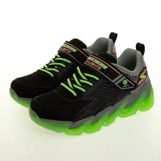 【SKECHERS】男童系列 燈鞋MEGA-SURGE(400130LBKLM)