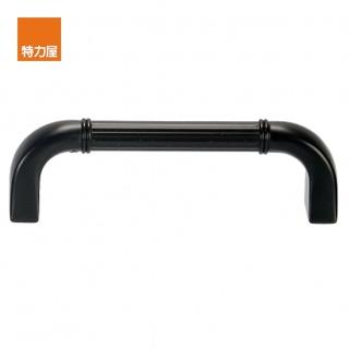 【特力屋】鋅合金/96mm c.c.雙孔把手黑