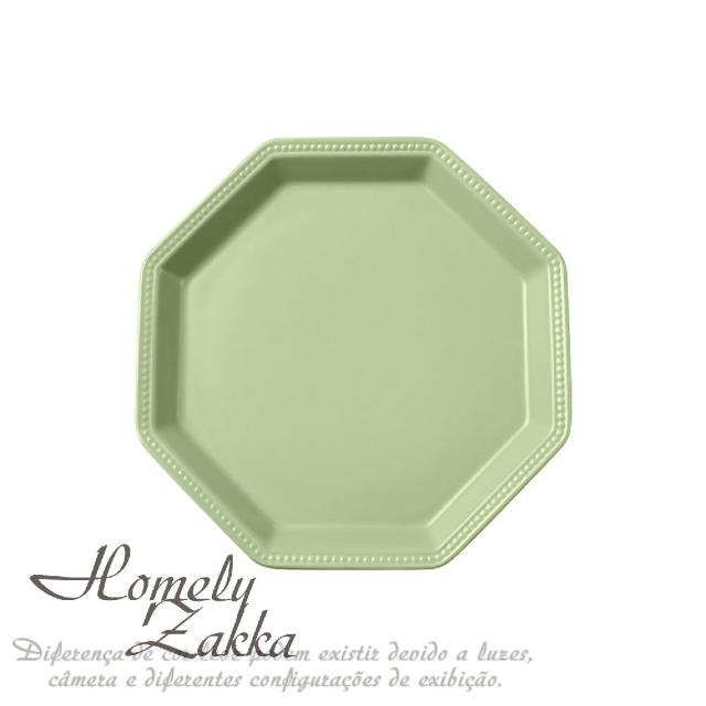 【Homely Zakka】北歐簡約啞光色釉八角新骨瓷餐盤/點心盤/水果盤_5色任選(飯碗 湯碗 餐具 餐碗 盤子 器皿)