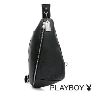 【PLAYBOY】單肩背包 Vinyl records系列(黑色)