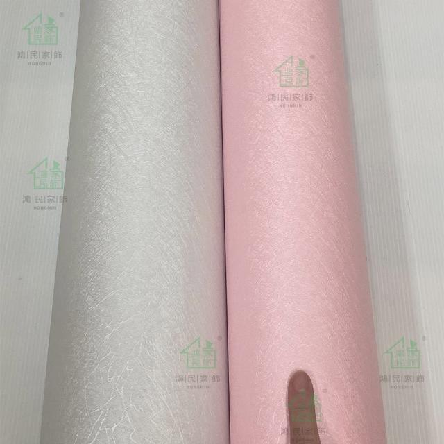 【鴻民家飾】自黏立體PVC蠶絲紋壁紙(防水防污)