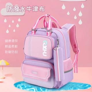 【KOKOYI】輕量化魔術多收納空間減壓護脊安全反光防水書包(減壓 護脊 防潑水)
