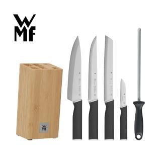 【德國WMF】KINEO 刀具六件套組  含刀座 / 磨刀器(德國製)