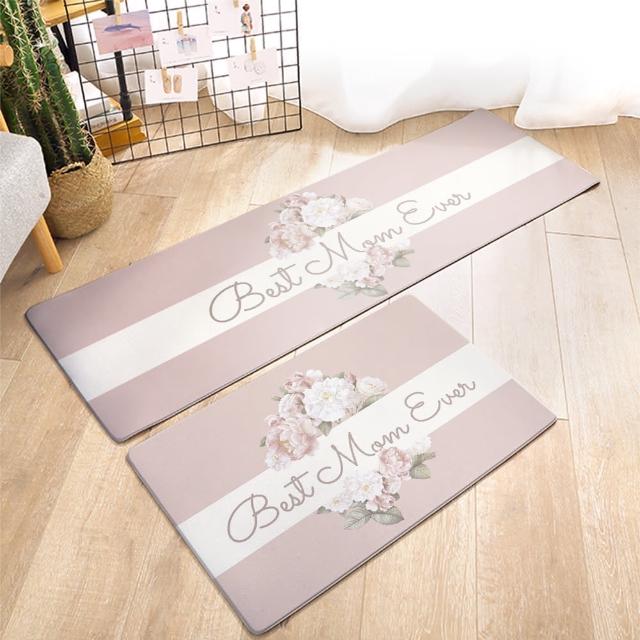 【半島良品】買長送短-防油防水減壓皮革廚房地墊120x45+75x45cm(多款選 台灣印刷 輕回彈 減壓好清潔)