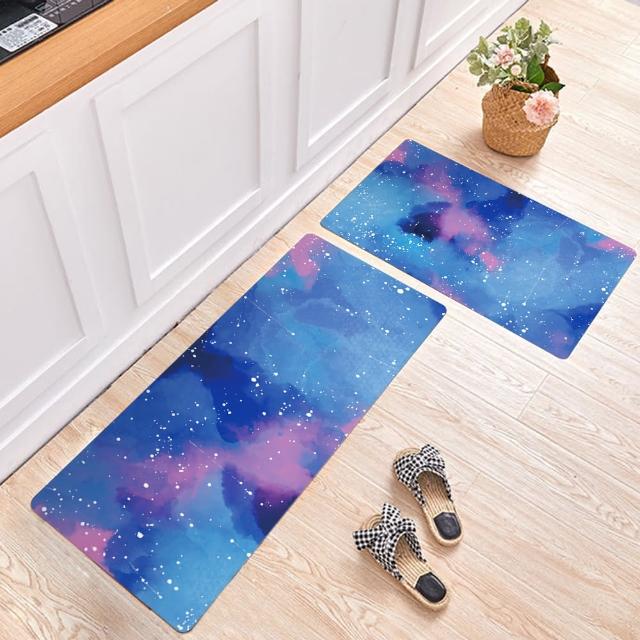 【半島良品】買長送短-防油防水減壓皮革廚房地墊120x45+75x45cm(多款選 台灣印刷 輕回彈 減壓好清潔)