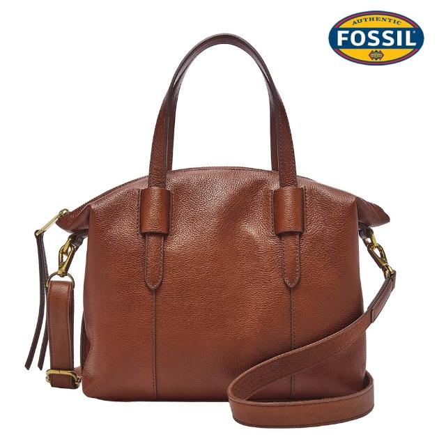 【FOSSIL】Skylar 真皮質感兩用水餃包 (多色任選)