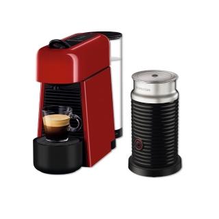 【Nespresso】膠囊咖啡機 Essenza Plus 奶泡機組合(瑞士頂級咖啡品牌)