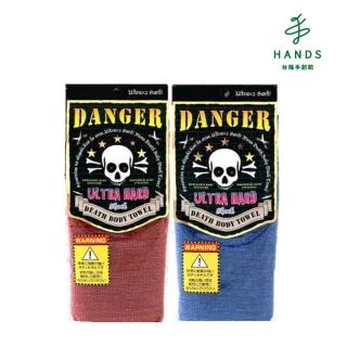 【TOKYU HANDS 台隆手創館】日本製橫綱男用澡巾-超級硬(紅/藍)