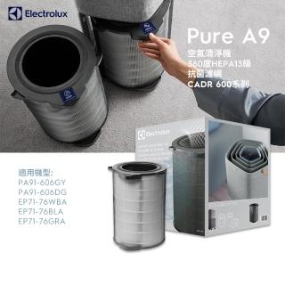 【Electrolux 伊萊克斯】Pure A9 空氣清淨機專用 HEPA13 級抗菌濾網組 15-22坪適用(EFDCLN6)