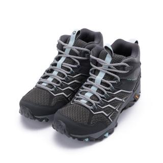 【MERRELL】MOAB FST 2 MID GORE-TEX 多功能運動鞋 灰/青綠 女鞋 ML500094