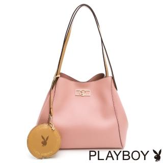 【PLAYBOY】托特包 彩虹假期系列(粉色)