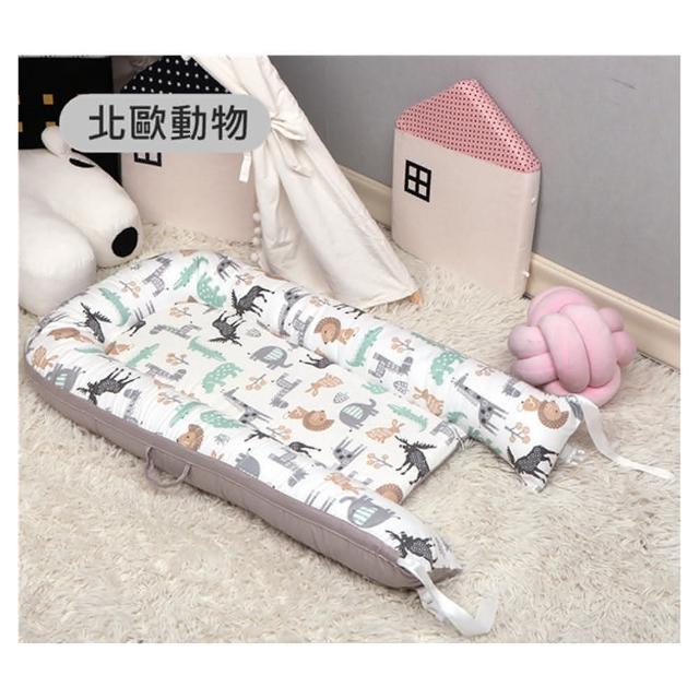 【Vanibaby】嬰兒床中床 頂級純棉(可機洗可烘乾 多款花色可選)