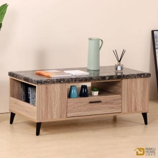 【WAKUHOME 瓦酷家具】Lara原切色4尺大茶几A016-43-2