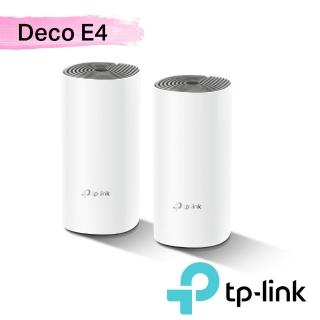 【含1TB外接硬碟】 TP-Link Deco E4 Mesh無線網路wifi分享系統網狀路由器-2入 + TOSHIBA 1TB外接硬碟